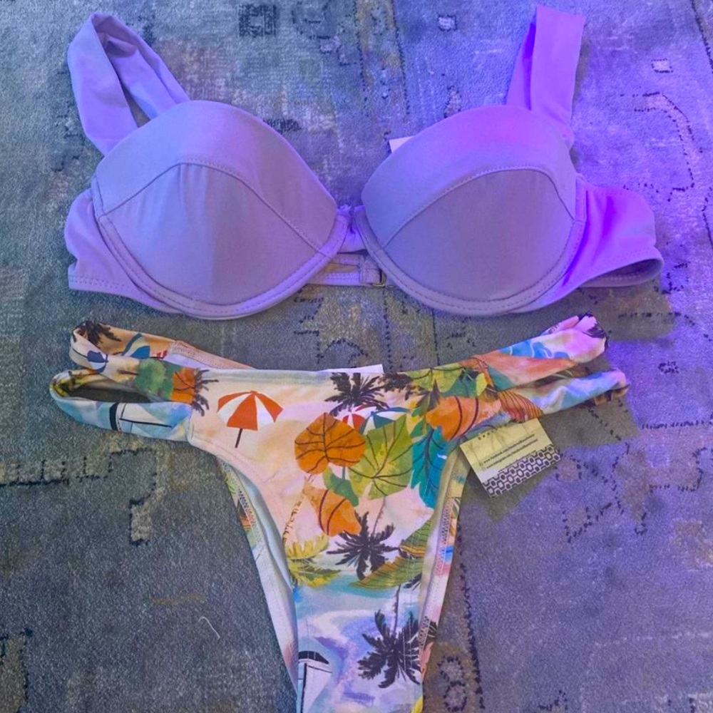 Not a set.Who What Wear top/NinaBrazilian bottom. Size M fits like S. NWT.